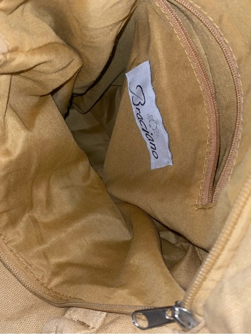 Braciano shell wicker purse. Turquoise/teal.  Very nice - Picture 3 of 4